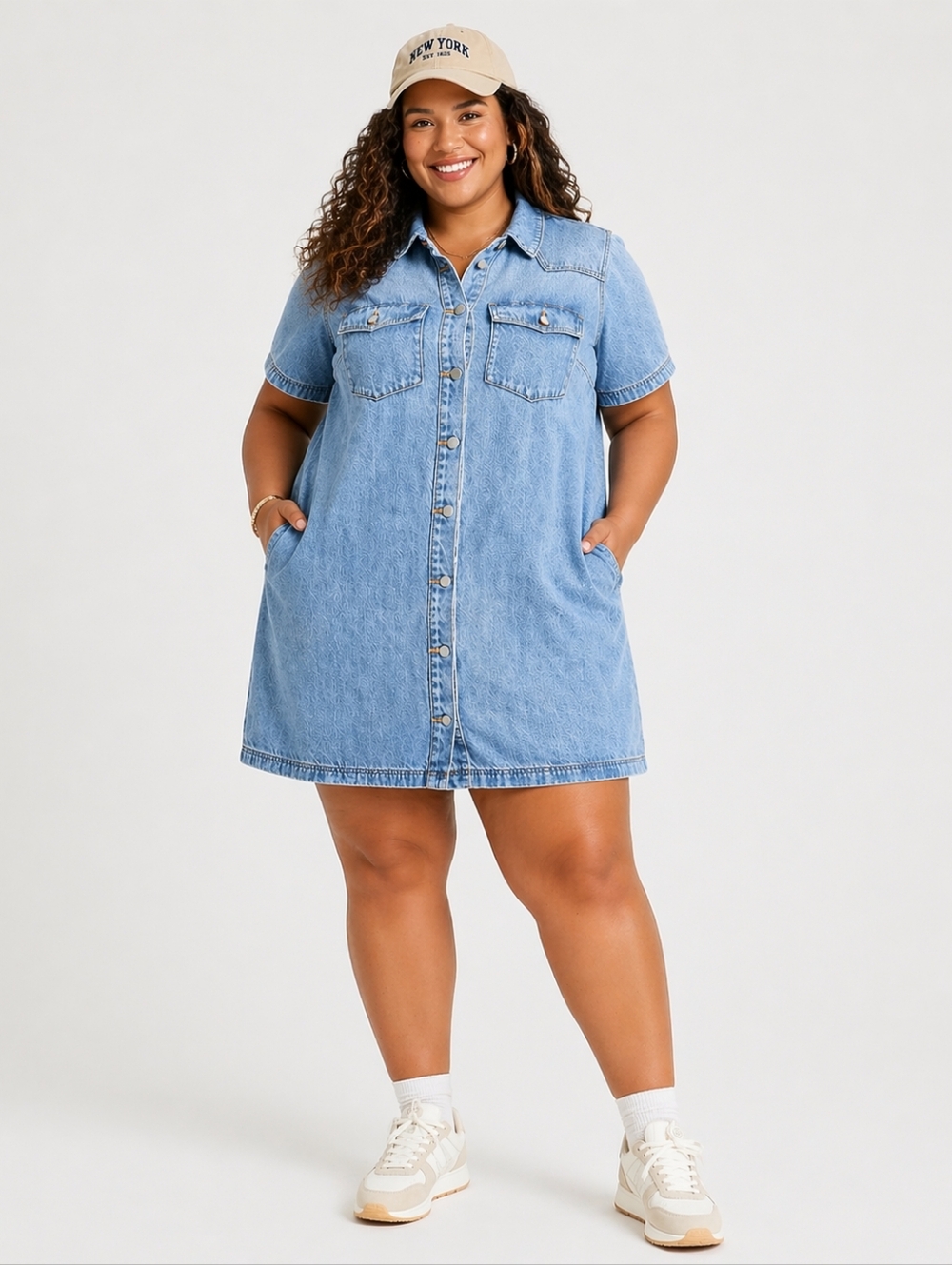 Medium Wash NWT Denim Shirt Dress 3X | Casual Luxe Everyday ✨